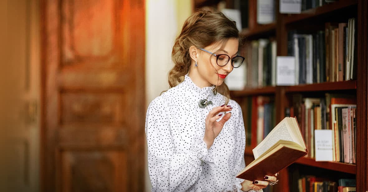 Author with published book