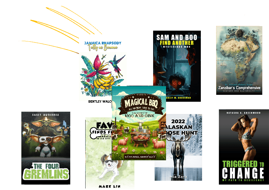 Featured book covers